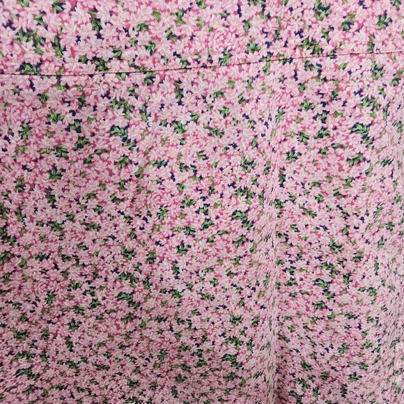 Chaus Pink Floral Stretch A-Line Knee Length Skirt Size 16 - Picture 4 of 5